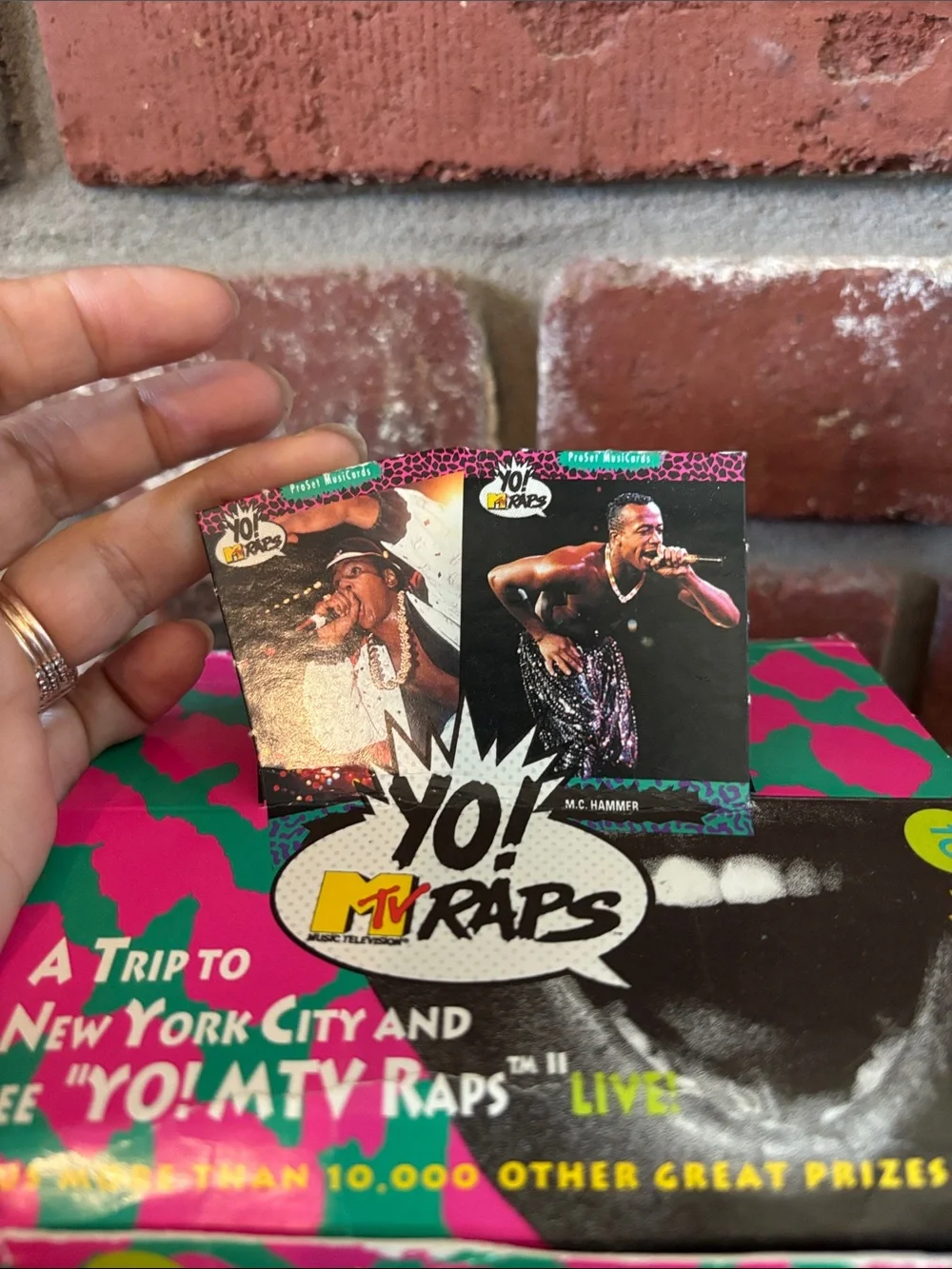 1991 MTV Yo! MTV Raps Trading Card Opened Box - 35 Unopened Packs - 350 Cards
